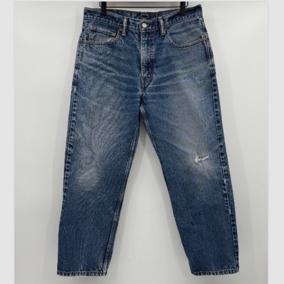 Levis 550 Jeans Men 34x29 Blue Denim Relaxed Fit Straight Leg Cowboy Workwear - Picture 1 of 13